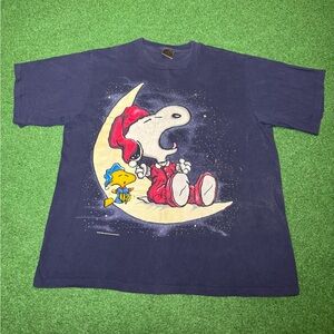 Snoopy Peanuts Vintage Moon Changes 90s XL/XXL 25x30 Cartoon T Shirt
